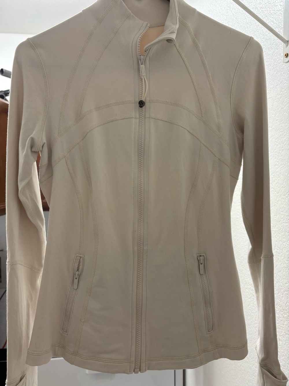 Lululemon Define Leon (Bone White) Zip-Up Active Jacket - Picture 2 of 7